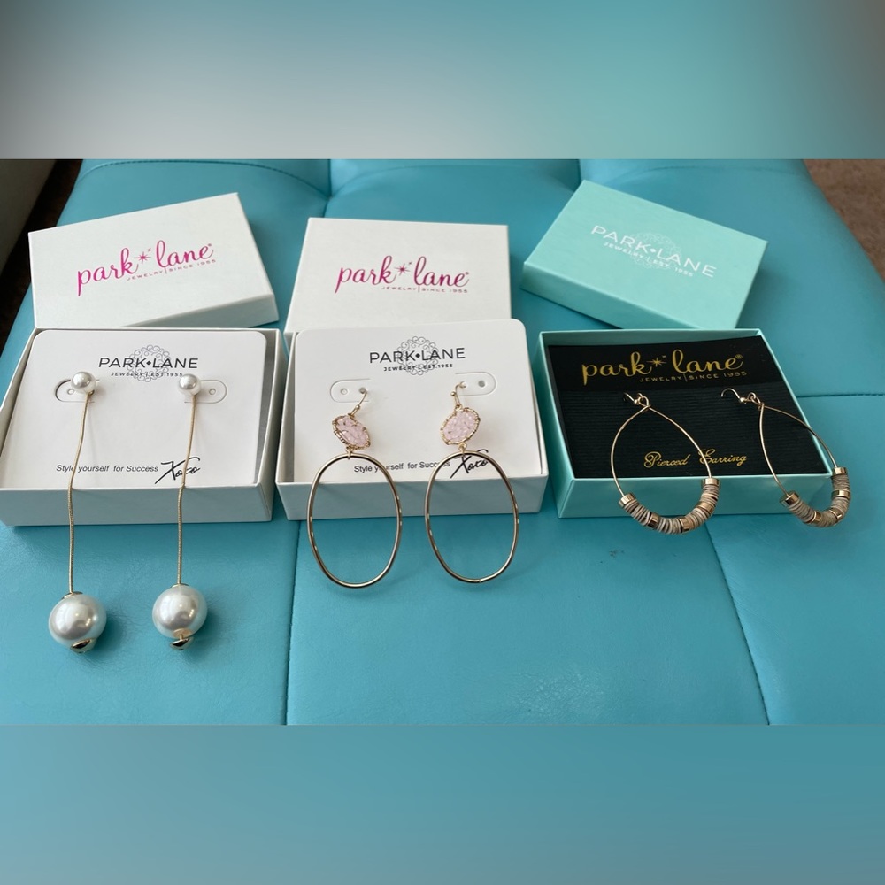 Park Lane earrings. Lot of 3